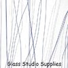 Clear -Blue and White Streamers Collage Glass 4172-00