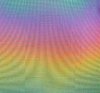 Dichroic Rainbow Dot 1 on Black Kiln Fusing Glass