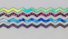 Dichroic Mixed Wavy Firestrips, Pattern Galore-6mm wide on black